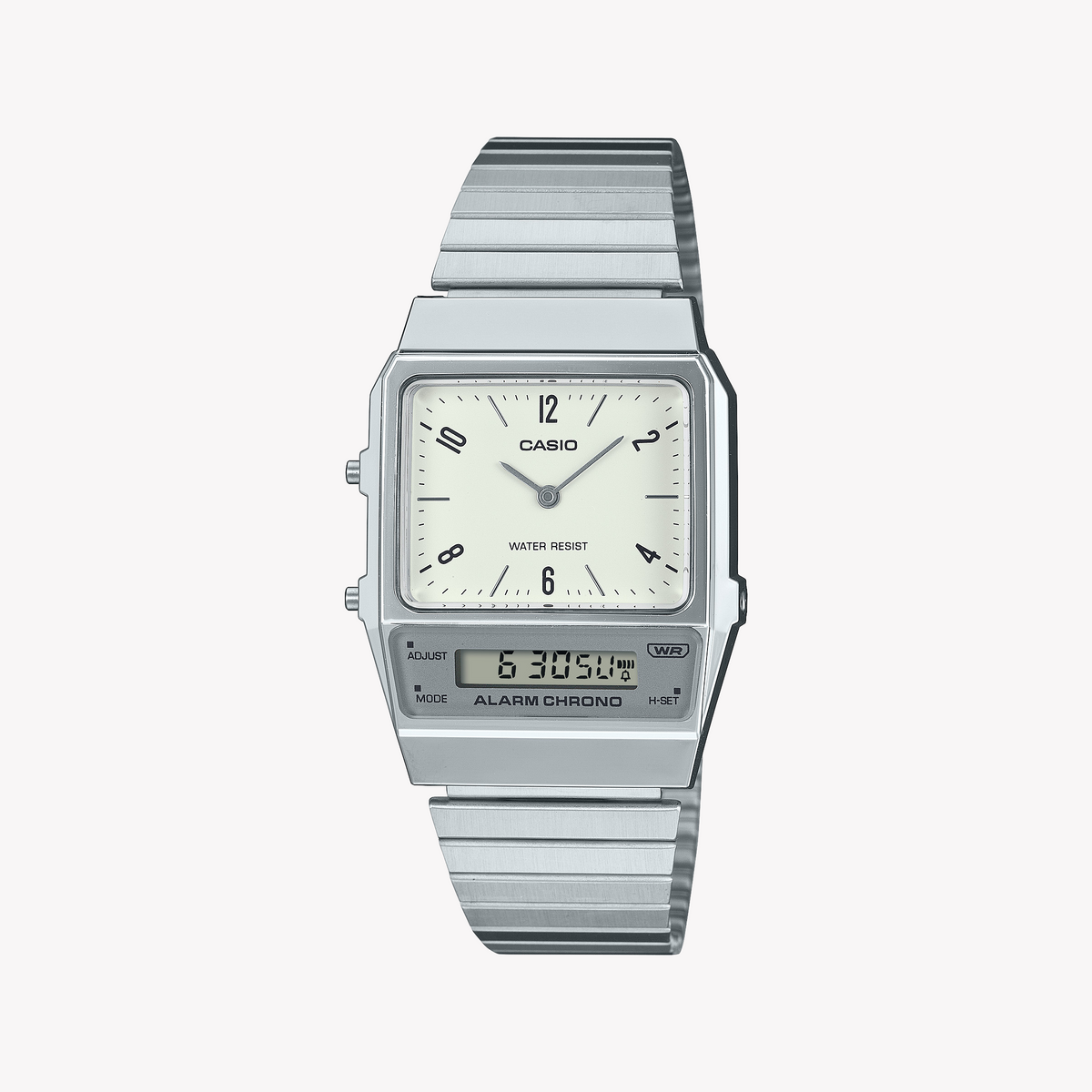 CASIO AQ-800E-7A2EF - ELEGANTLY FUNCTIONAL WOMEN'S ANALOG WATCH WITH SILVER STAINLESS STEEL BAND
