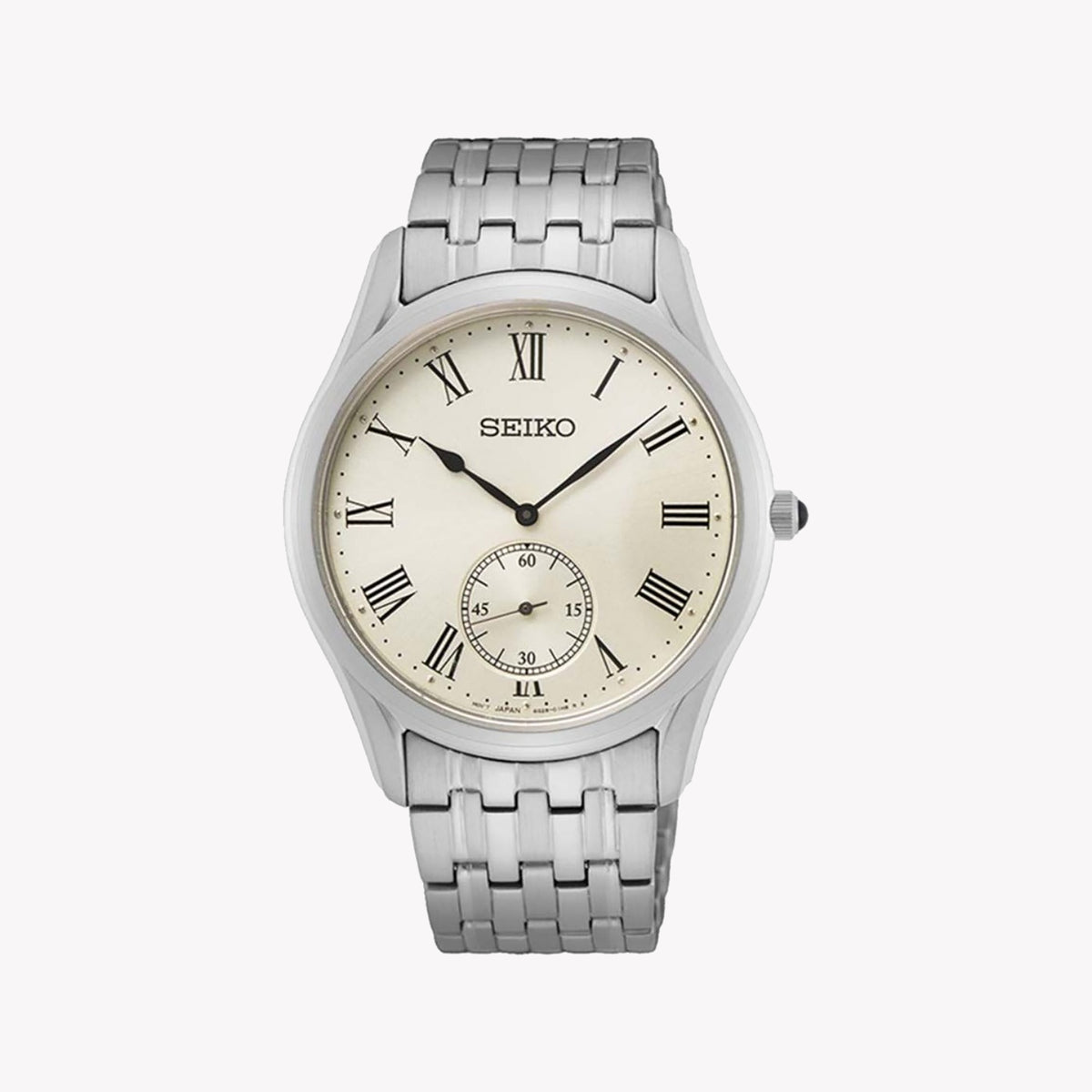 SEIKO SRK047P1 Women's 39mm Beige Dial Quartz Watch-i-Watch