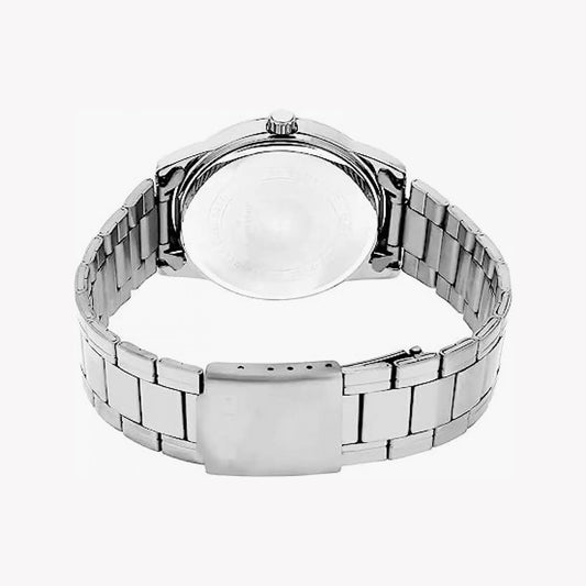 MTP-V001D-7BUDF - TIMELESS ELEGANCE: UNISEX CLASSIC SILVER STAINLESS STEEL WATCH-i-Watch-2