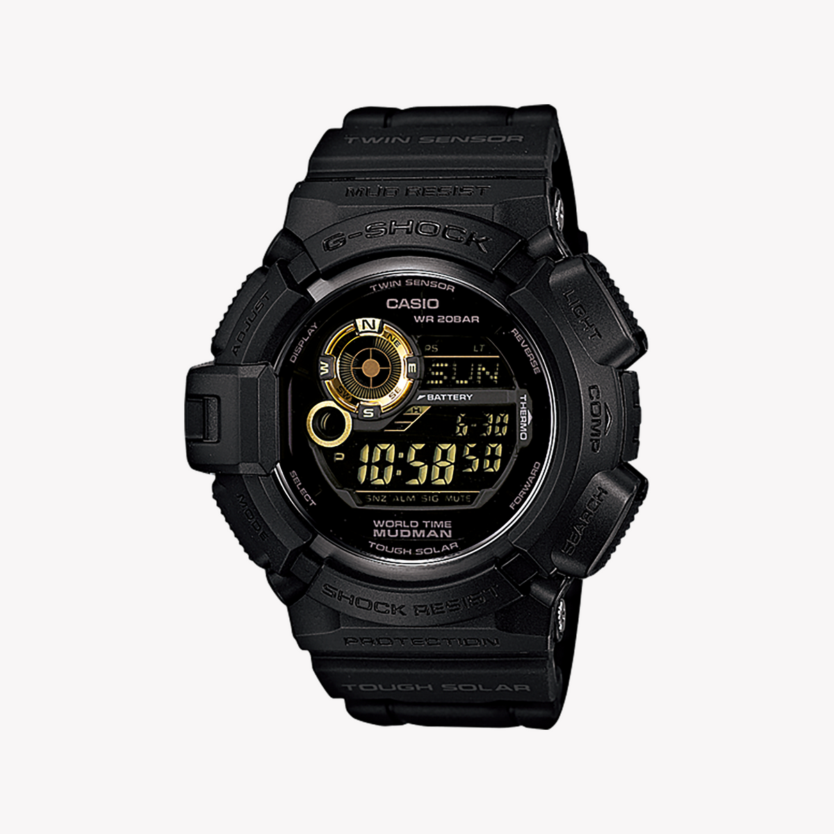 CASIO G-SHOCK G-9300GB-1DR ADVENTURE READY - STYLISH BLACK TIMEPIECE FOR MEN