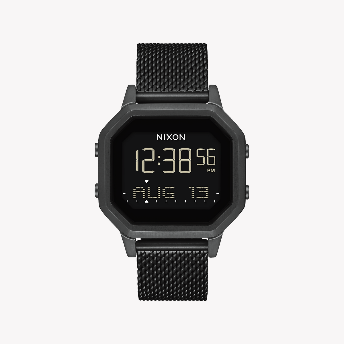 NIXON A1272-001 BOLD STATEMENTS - BLACK STAINLESS STEEL DIGITAL WATCH FOR MODERN WOMEN