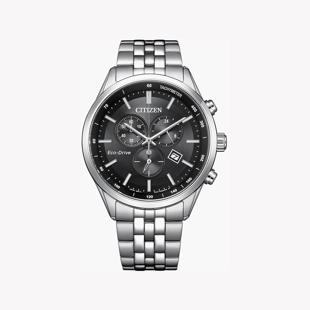 CITIZEN AT2570-56E ELEGANT TIMEKEEPER - MODERN MEN'S STAINLESS STEEL WATCH WITH BLACK DIAL