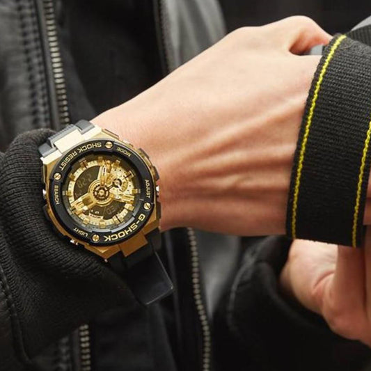 CASIO G-SHOCK GST-400G-1A9DR - ELEGANT POWERHOUSE MEN'S WATCH with Gold Case & Black Band-i-Watch-2