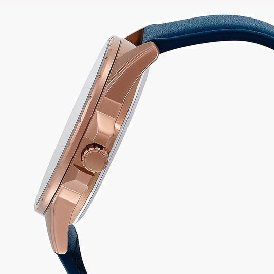 CASIO MTP-SW320RL-7AVDF ELEGANT TIMEPIECE - RUGGED ROSE GOLD & BLUE LEATHER MEN'S WATCH-i-Watch-2