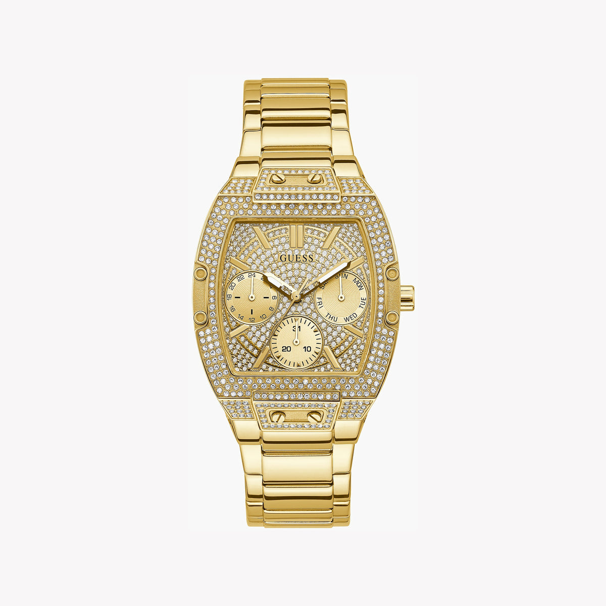 GUESS GW0104L2 - ELEGANT TIMEPIECE FOR THE MODERN WOMAN - GOLD & CHAMPAGNE BEAUTY