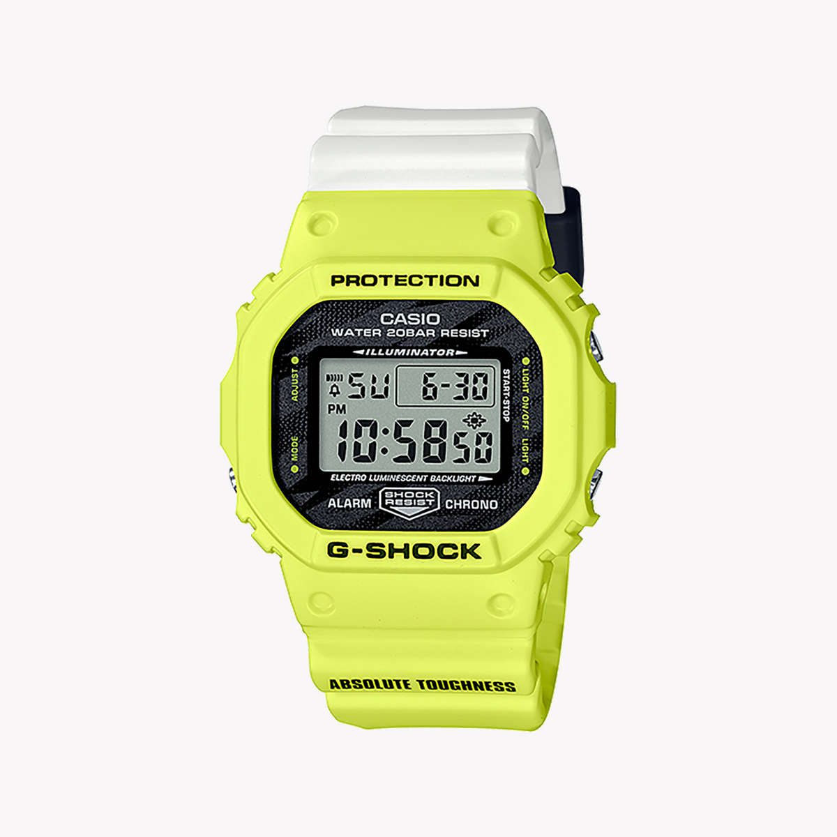 CASIO G-SHOCK DW-5600TGA-9DR BOLD YELLOW - MEN'S SHOCK-RESISTANT SPORT WATCH