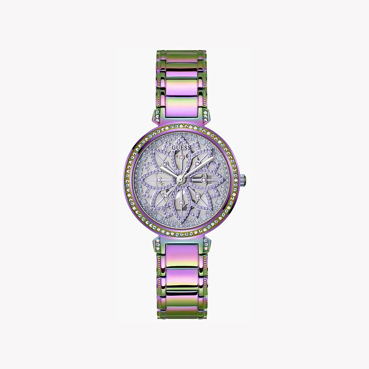 GUESS GW0528L4 VIBRANT CHARM - Colorful Stainless Steel Women's Watch with Radiant Multicolor Design