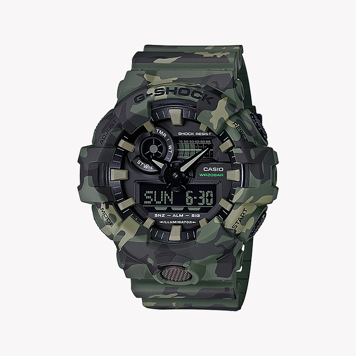 CASIO G-SHOCK GA-700CM-3ADR ADVENTURE SPIRIT - BOLD GREEN MEN'S WATCH