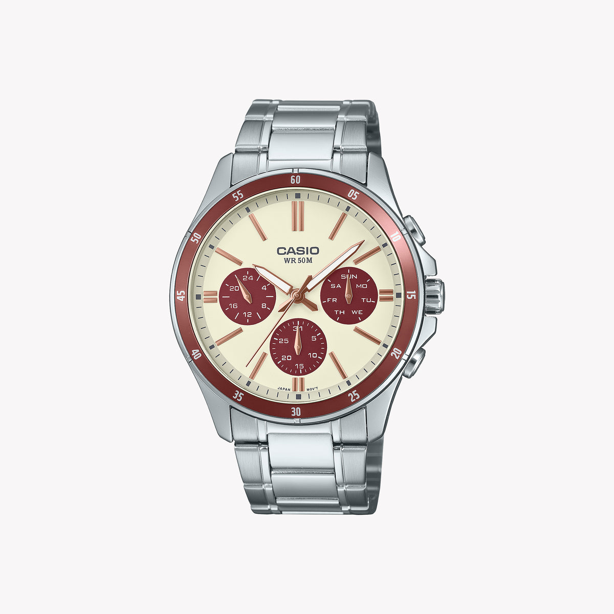 MTP-1374D-5A2VDF ELEGANCE - TIMELESS MEN'S WATCH WITH STAINLESS STEEL BRACELET AND QUARTZ PRECISION