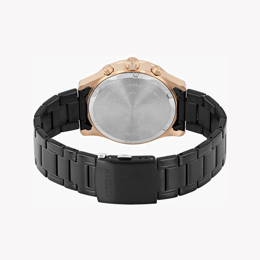 CITIZEN AN8196-55E - BOLD ELEGANCE IN ROSE GOLD & BLACK STAINLESS STEEL Men's Watch-i-Watch-2
