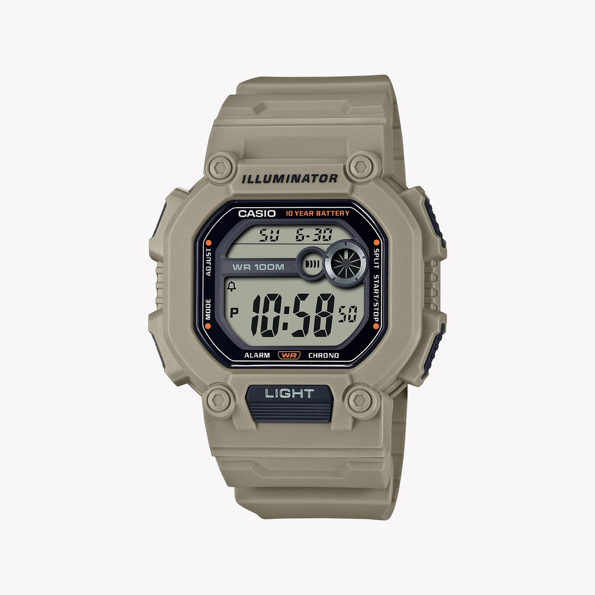 CASIO W-737HX-5AVDF RUGGED ADVENTURE - STYLISH GRAY DIGITAL MEN'S WATCH