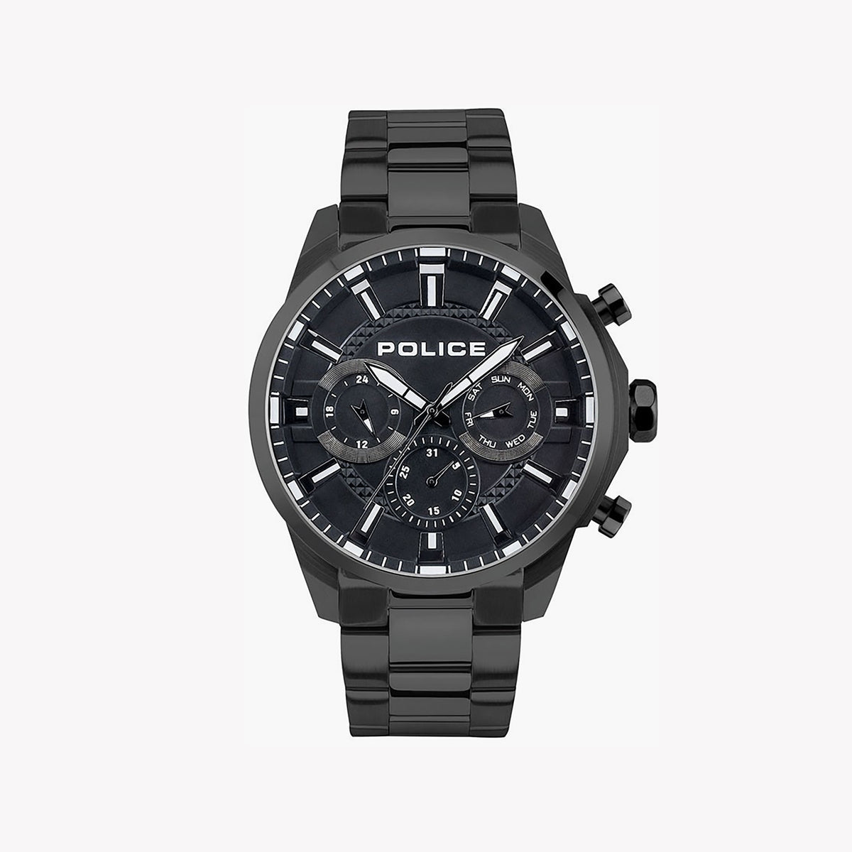 POLICE PEWJK2204202 - MODERN ELEGANCE MEN'S WATCH WITH STYLISH BLACK DIAL & MULTICOLOUR BAND