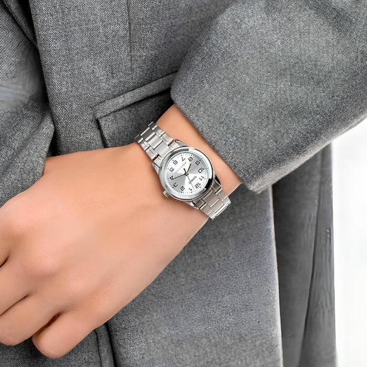 CASIO Women's Watch with Silver Stainless Steel Case and Silver Stainless Steel Band-i-Watch-2