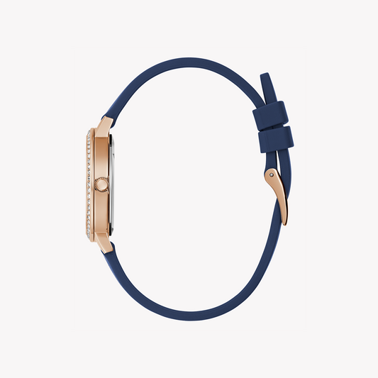 GUESS GW0591L1 ROSE GOLD ELEGANCE - STUNNING WOMEN'S WATCH WITH BLUE SILICONE BAND-i-Watch-2