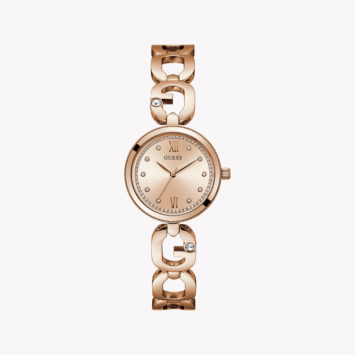 GUESS GW0759L3 - ROSE GOLD CLASSIC - ELEGANT WOMEN'S WATCH with Recycled Steel Band and Dial