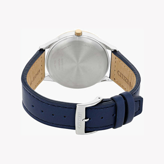 CITIZEN BV1114-18L DYNAMIC STYLE - MEN'S ECO-DRIVE WATCH WITH BLUE DIAL & LEATHER BAND-i-Watch-2