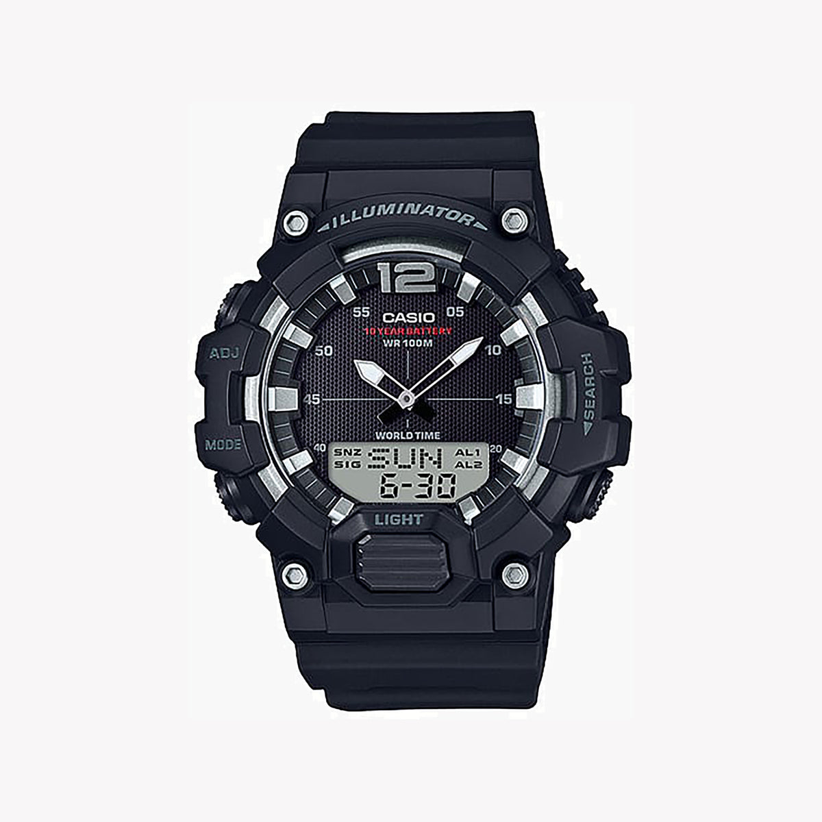 CASIO HDC-700-1AV ADVENTURE SERIES - SPORTY & FUNCTIONAL MEN'S WATCH with Carbon Dial & LED Light