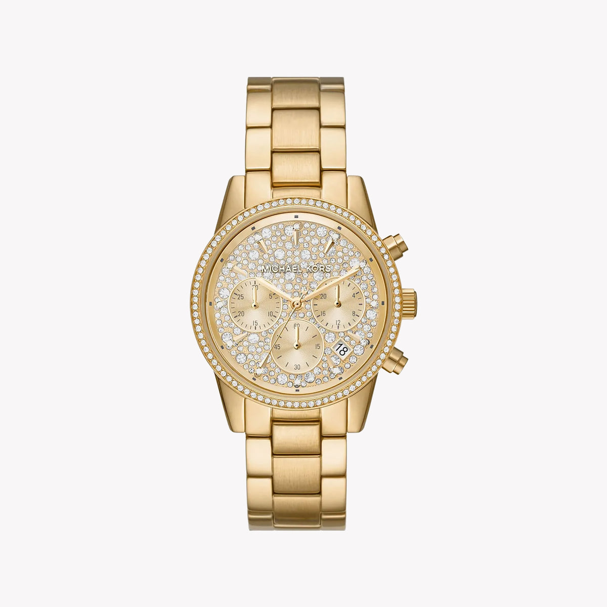 MICHAEL KORS MK7310 RADIANT ELEGANCE - STUNNING GOLD WOMEN'S WATCH WITH STAINLESS STEEL BAND
