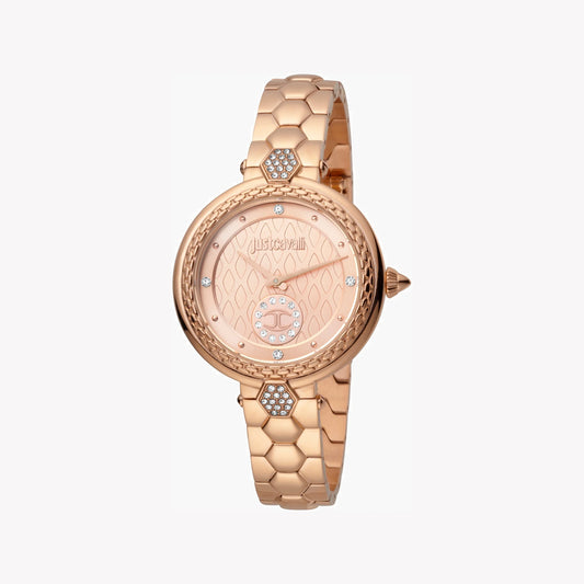 JUST CAVALLI Women's Watch with Rose Gold Stainless Steel Case and Rose Gold Stainless Steel Band-i-Watch-2