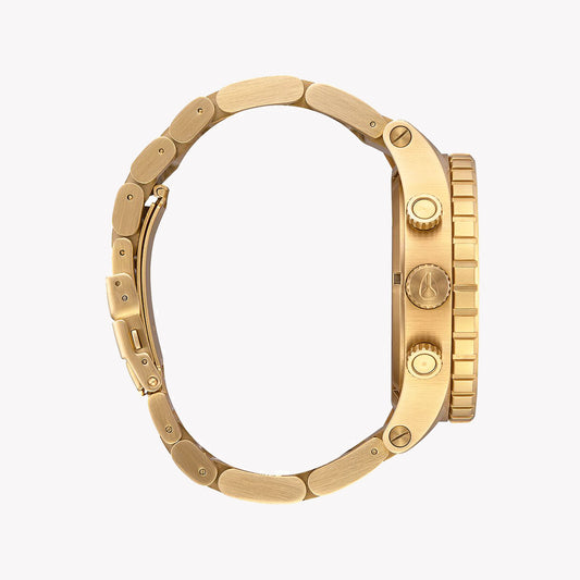 NIXON A083-510 BOLD SOPHISTICATION - MEN'S GOLD STAINLESS STEEL TIMEPIECE WITH BLACK DIAL-i-Watch-2