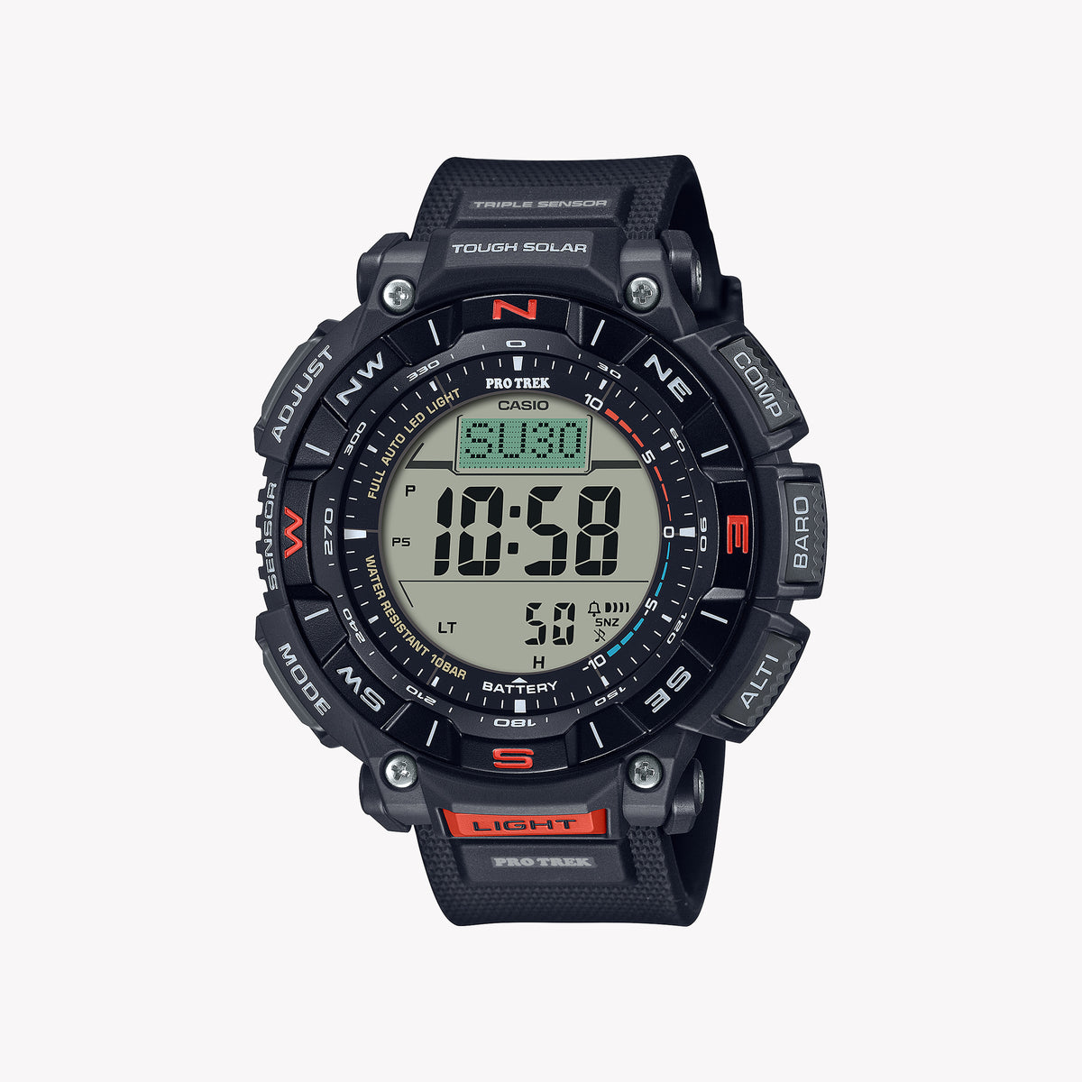 CASIO PRG-340-1ER ADVENTURE READY - MULTIFUNCTION MEN'S SOLAR WATCH WITH STYLISH RESIN DESIGN