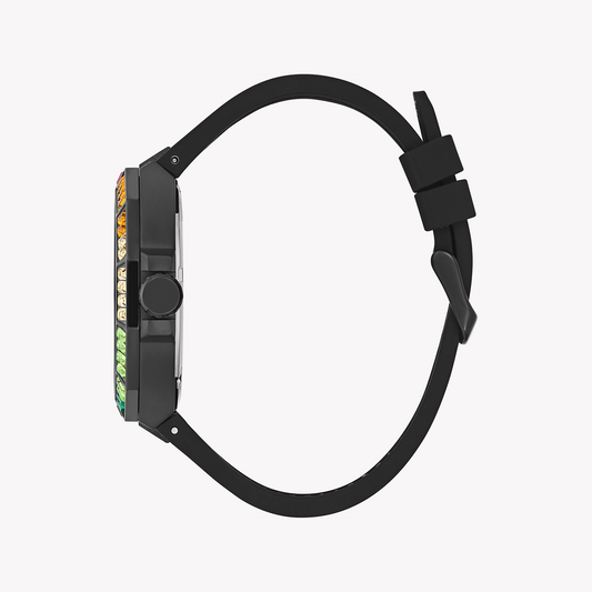 GUESS GW0701G1 BOLD STRIKE - BLACK RECYCLED STEEL MEN'S WATCH WITH COMFORTABLE NYLON/SILICONE BAND-i-Watch-2