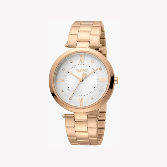 ESPRIT Women's Watch with Rose Gold Stainless Steel Case and Rose Gold Stainless Steel Band-i-Watch-2