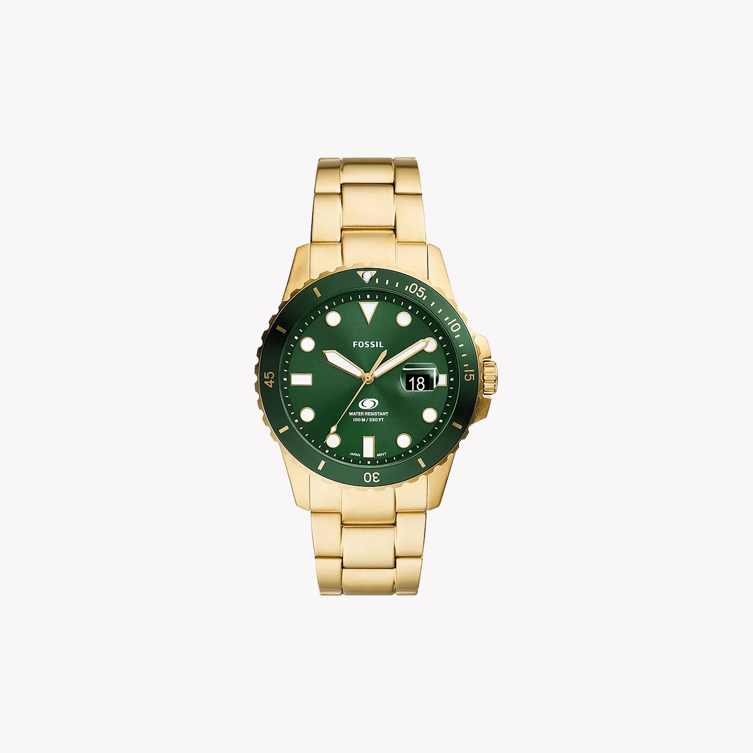 Fossil Men's Gold Watch, Green Dial Fs6030 – i-Watch