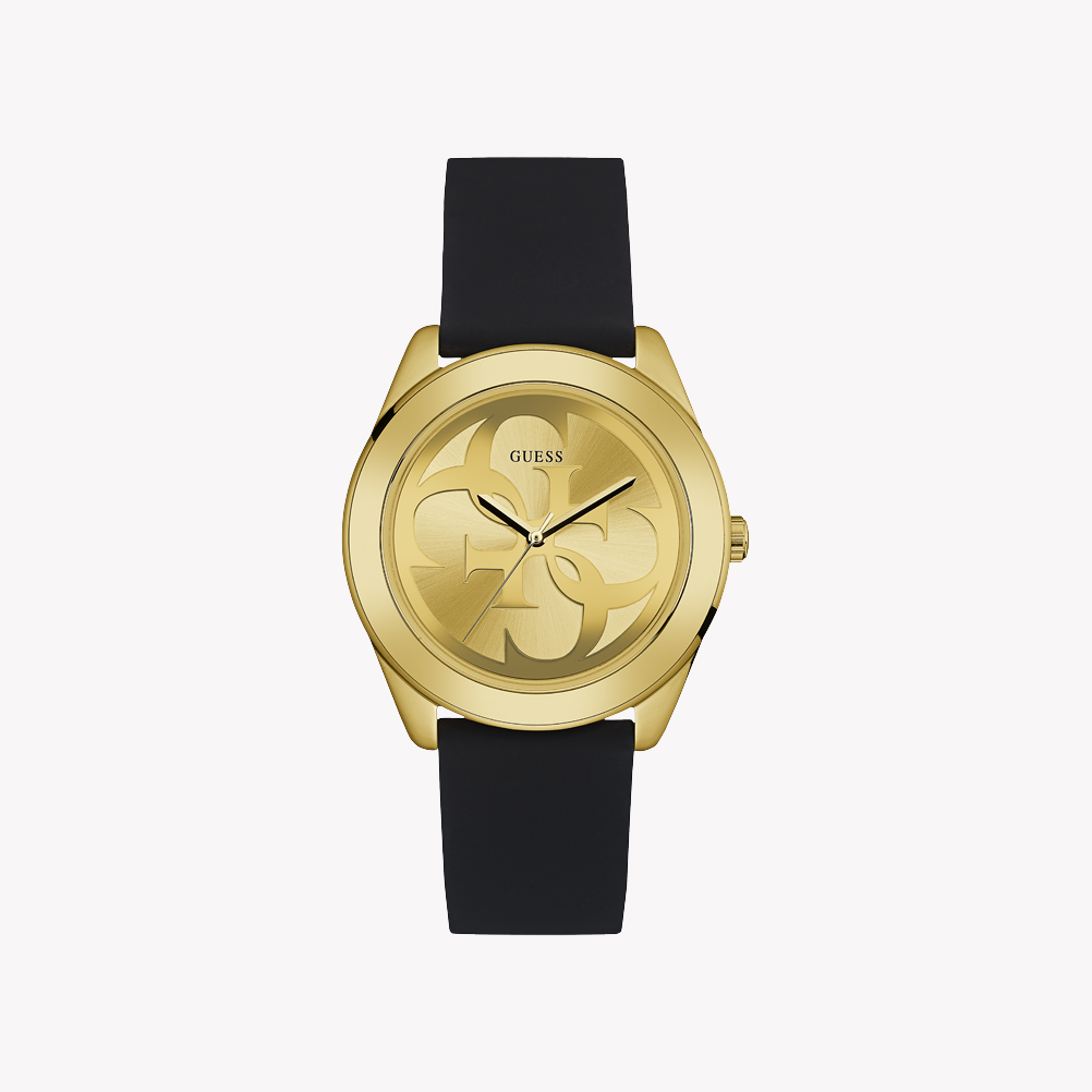 GUESS W0911L3 BOLD SOPHISTICATION - GOLD & BLACK TIMEPIECE FOR MODERN WOMEN
