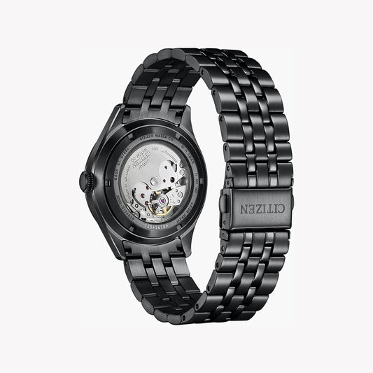 CITIZEN NH8395-77E BLACK STEEL AUTOMATIC - POWERFUL ELEGANCE FOR MEN'S STYLE-i-Watch-2