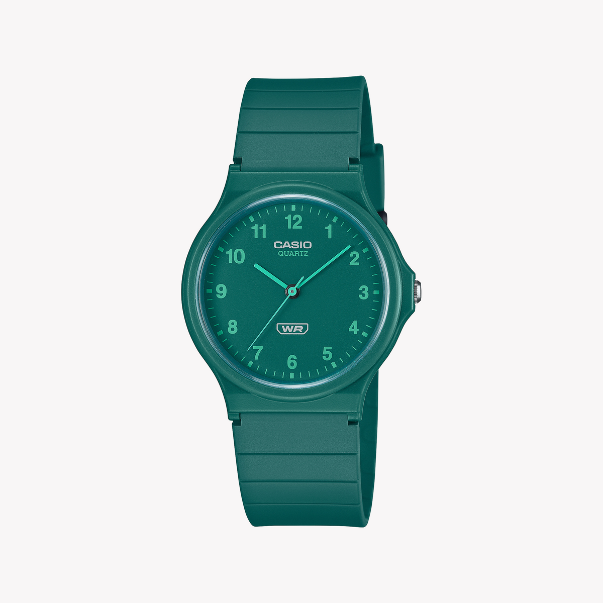 CASIO MQ-24B-3BEF GREEN SIMPLICITY - VERSATILE UNISEX WATCH with lightweight resin band and easy-to-read dial