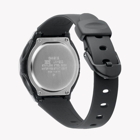 CASIO Women's Watch with Silver Resin Case and Black Resin Band-i-Watch-2