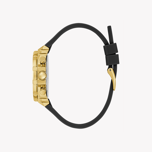 GUESS GW0553L4 - CHIC SOPHISTICATION TIMEPIECE: GOLD STAINLESS STEEL & BLACK SILICONE BAND-i-Watch-2