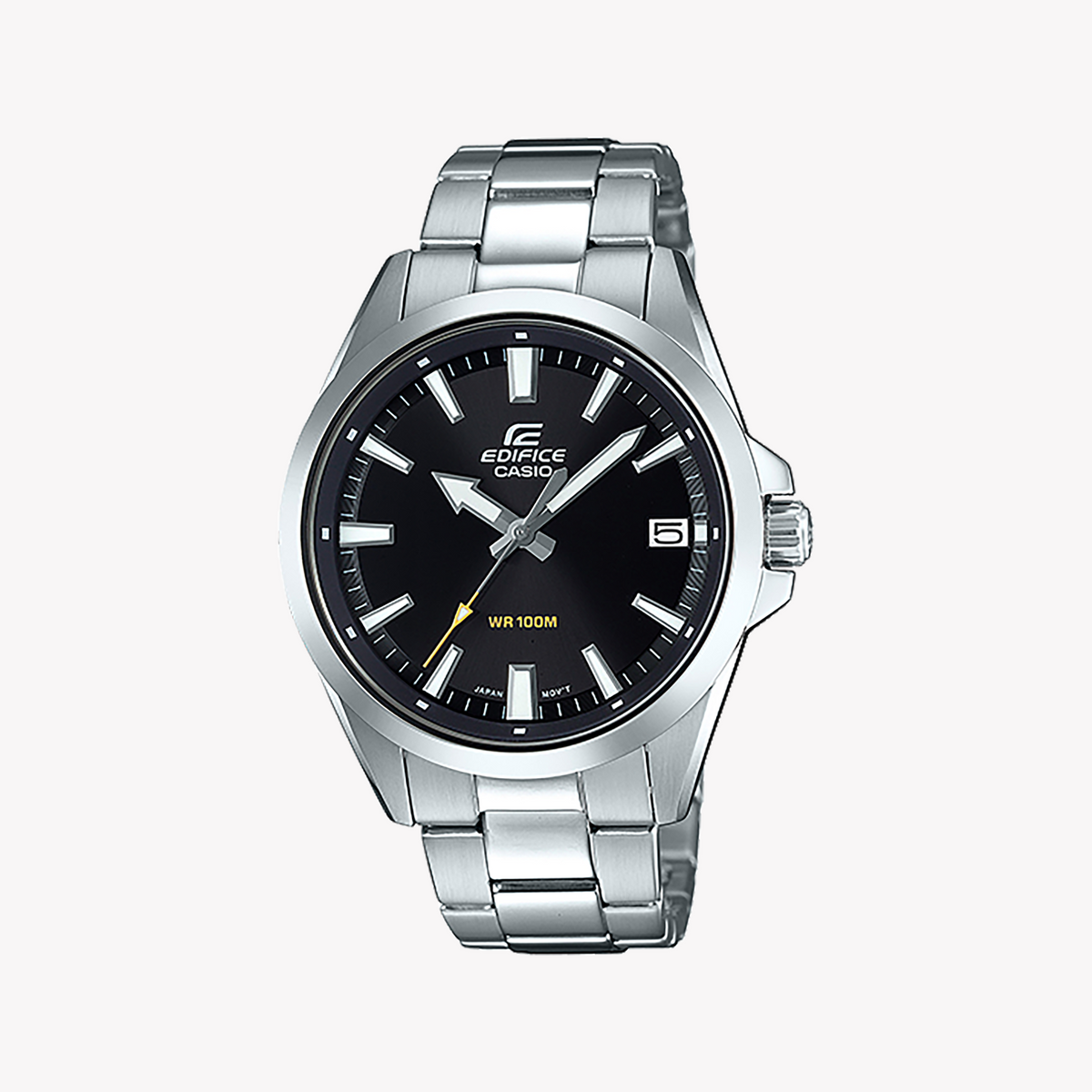 CASIO EDIFICE EFV-100D-1AVUEF - MODERN ELEGANCE MEN'S WATCH WITH BLACK DIAL & SILVER STAINLESS STEEL