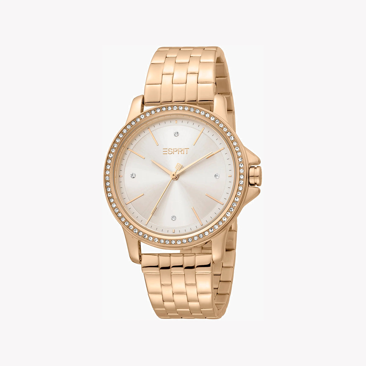 ESPRIT Women's Watch with Rose Gold Stainless Steel Case and Rose Gold Stainless Steel Band