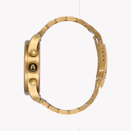 NIXON A386-510 - BOLD ELEGANCE MEN'S TIMEPIECE WITH GREEN DIAL & GOLD FINISH-i-Watch-2