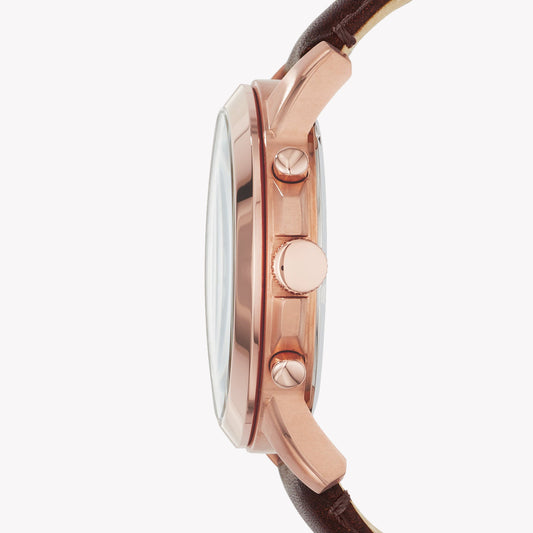 FOSSIL FS5068IE ELEGANT ROSE GOLD & BLUE DIAL - SOPHISTICATED WOMEN'S TIMEPIECE-i-Watch-2