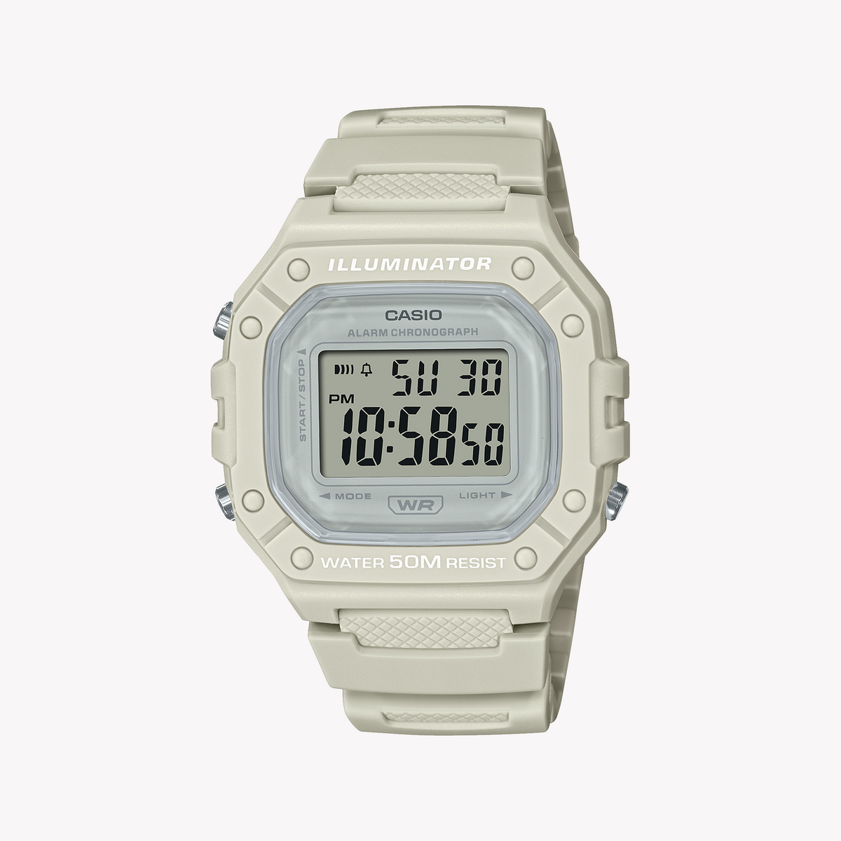 CASIO W-218HC-8AVDF DYNAMIC CHIC - VERSATILE SPORTY WOMEN'S WATCH WITH BLACK RESIN BAND