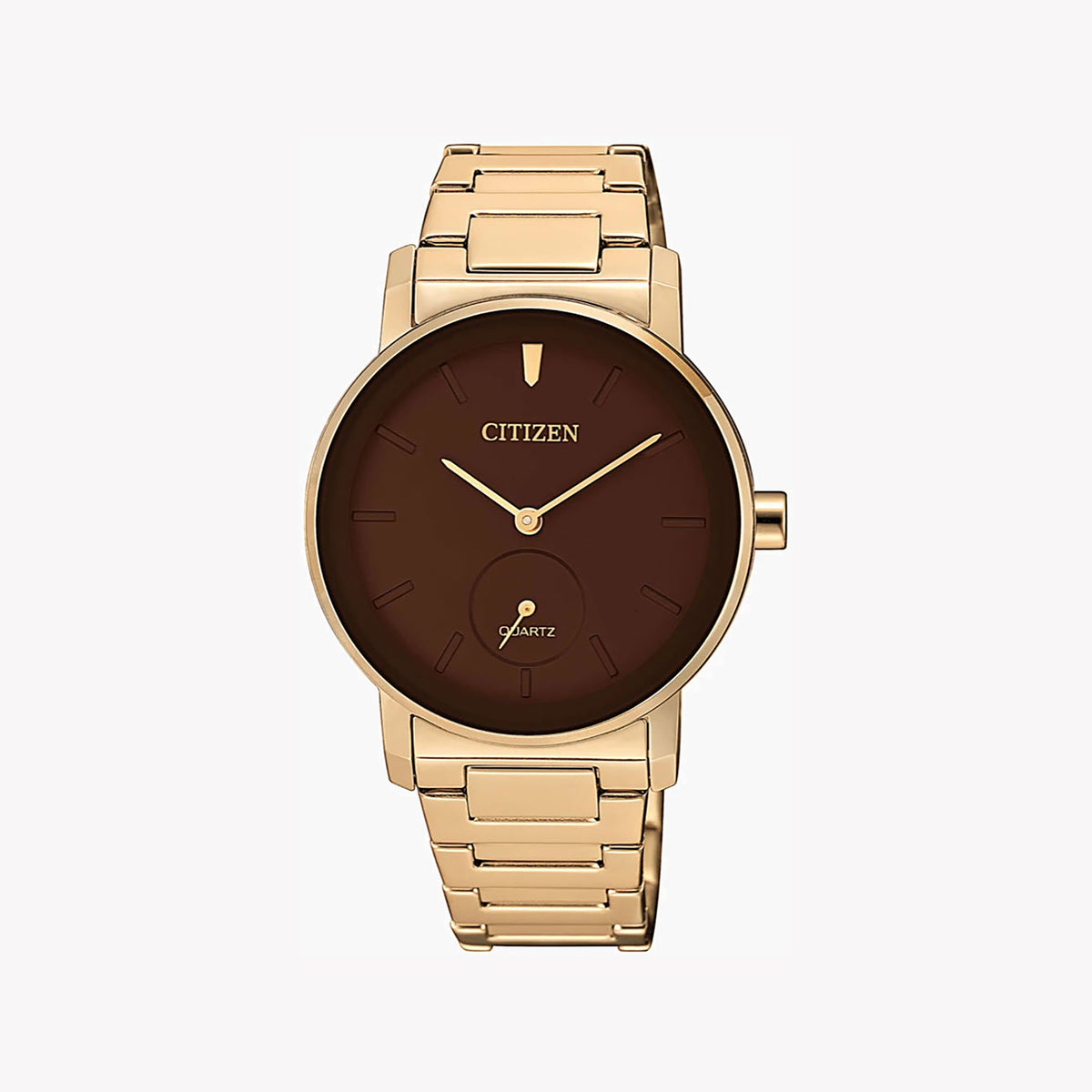 CITIZEN EQ9063-55X - ELEGANT TIMEPIECE FOR THE MODERN WOMAN with Gold Stainless Steel & Brown Dial