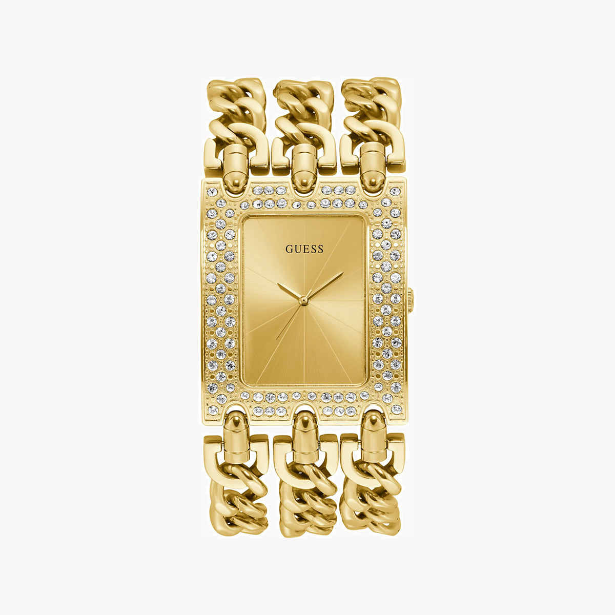 GUESS W1275L2 - GOLDEN GLAMOUR SERIES Women's Watch with champagne dial and luxe gold stainless steel band