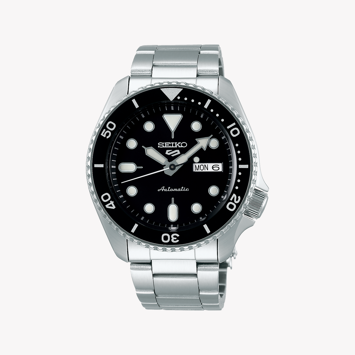 SEIKO 5 SRPD55K1 Men's Black Stainless Steel Automatic Watch-i-Watch