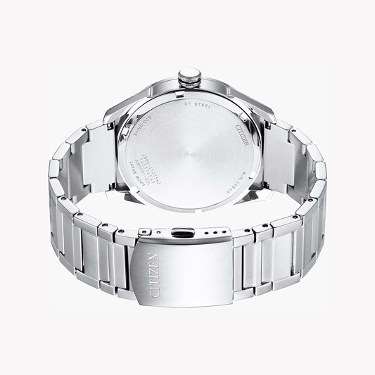 CITIZEN Eco-Drive AW0081-89L - MODERN CLASSIC - Men's Silver Stainless Steel Watch with Blue Dial-i-Watch-2