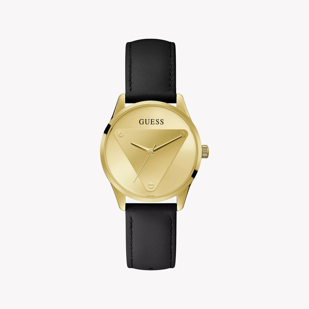 GUESS GW0399L3 GOLDEN ELEGANCE - MEN'S TIMEPIECE WITH BLACK LEATHER BAND