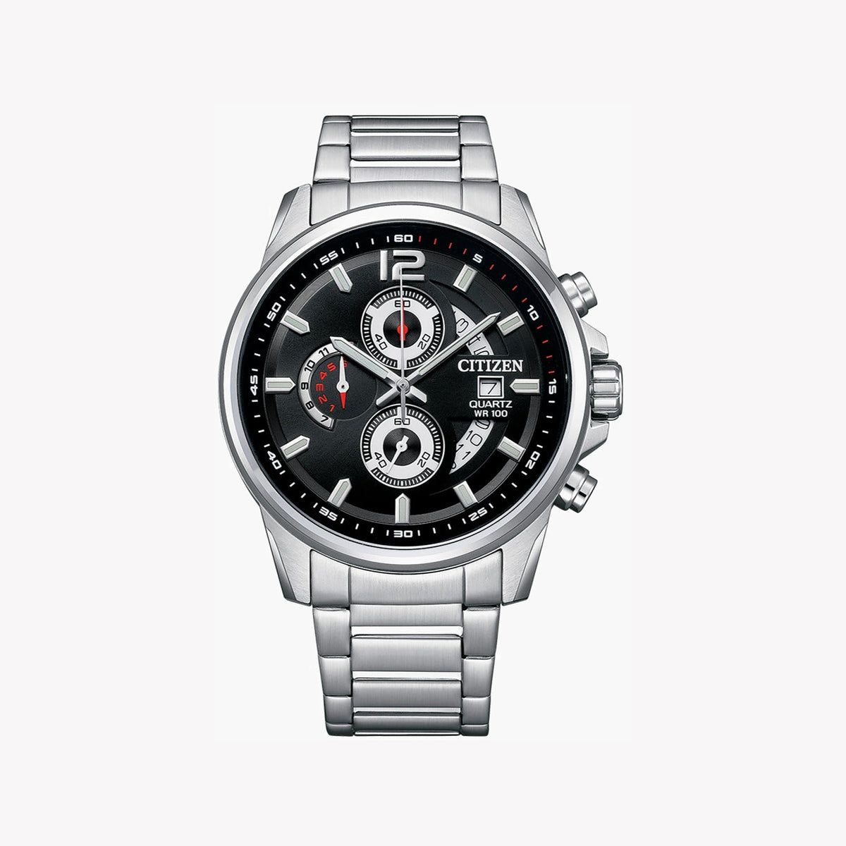 CITIZEN AN3690-56E MEN’S TIMEPIECE - STYLISH CHRONOGRAPH WITH STAINLESS STEEL ELEGANCE