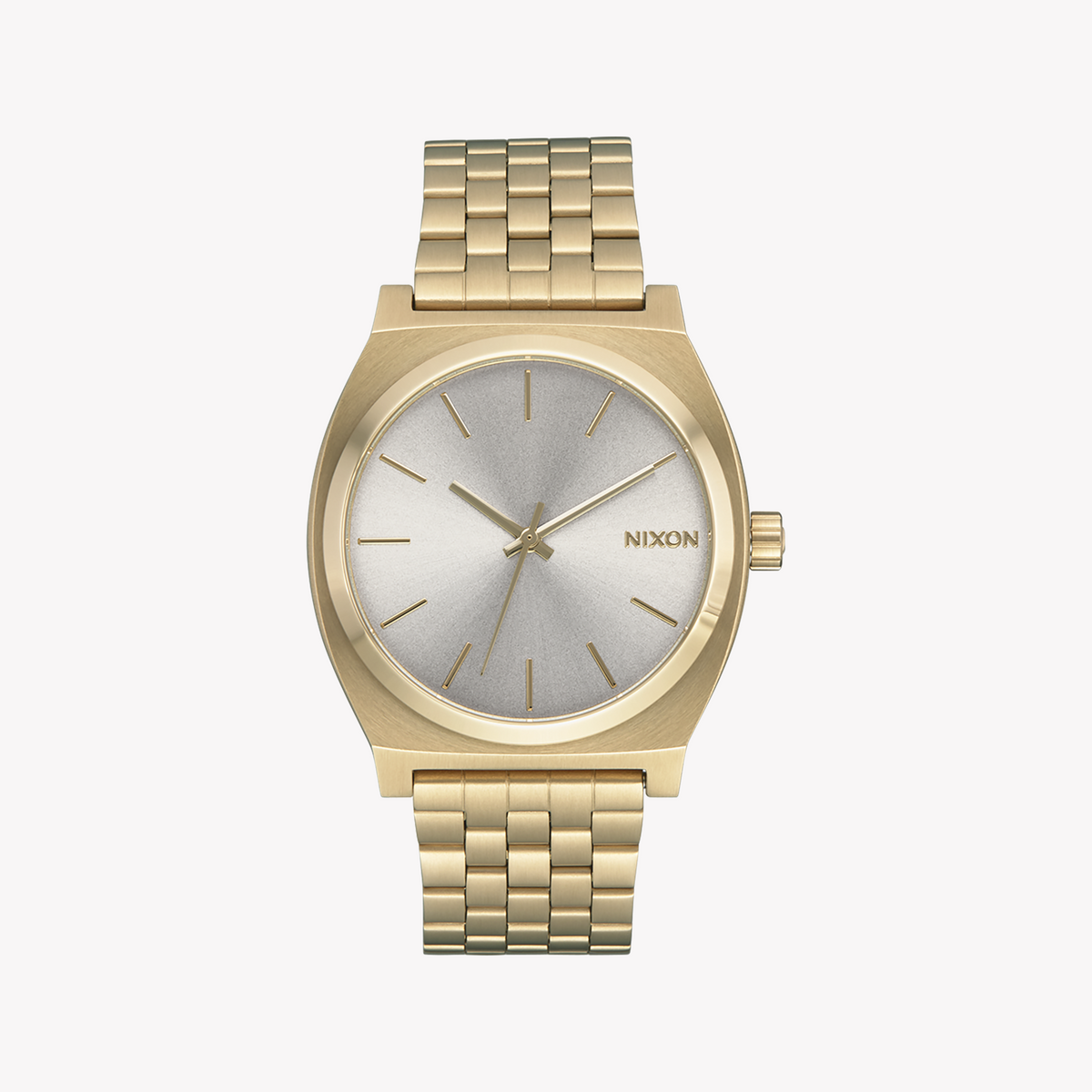 NIXON A045-5101 LUSTROUS GOLD - TIMELESS ELEGANCE & MODERN FUNCTIONALITY Unisex Watch with stainless steel band and white dial