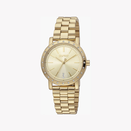 ESPRIT Women's Watch with Gold Stainless Steel Case and Gold Stainless Steel Band-i-Watch-2