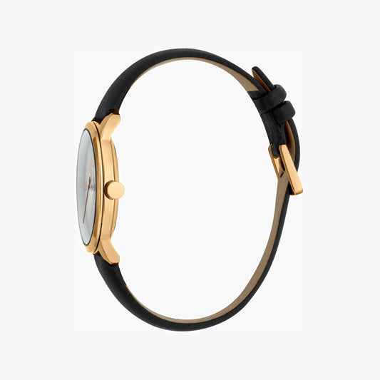 ESPRIT Women's Watch with Rose Gold Stainless Steel Case and Black Leather Band-i-Watch-2