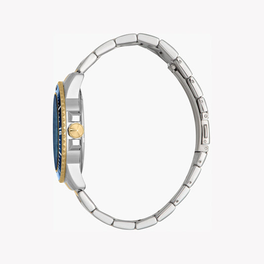 JUST CAVALLI TWO TONE STAINLESS STEEL MEN'S WATCH - ELEGANT BLUE DIAL SOPHISTICATION-i-Watch-2