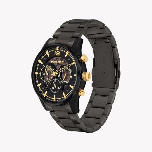 POLICE PEWJK2002802 - BLACK ELEGANCE SERIES Men's Watch: Sleek IP Black Design & Precision Quartz Movement-i-Watch-2