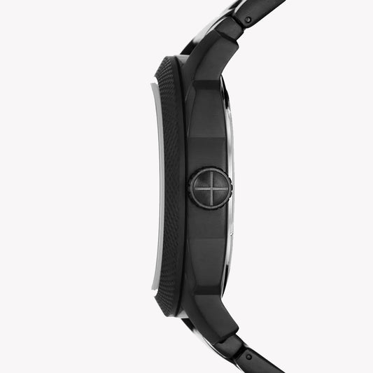 FOSSIL MACHINE THREE FS5971 - BOLD BLACK STAINLESS STEEL TIMEPIECE FOR MODERN MEN-i-Watch-2